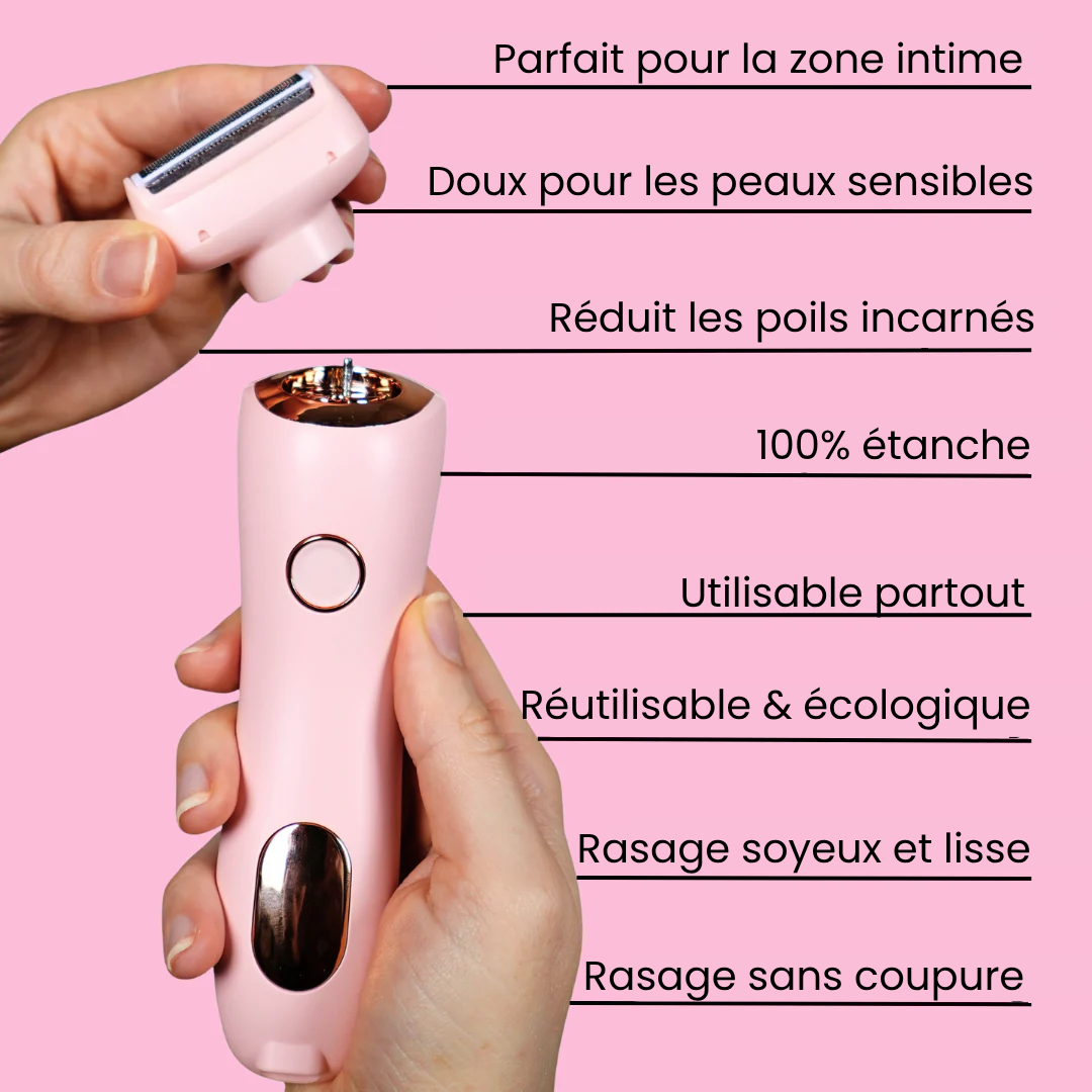 épilateur électrique classique rose