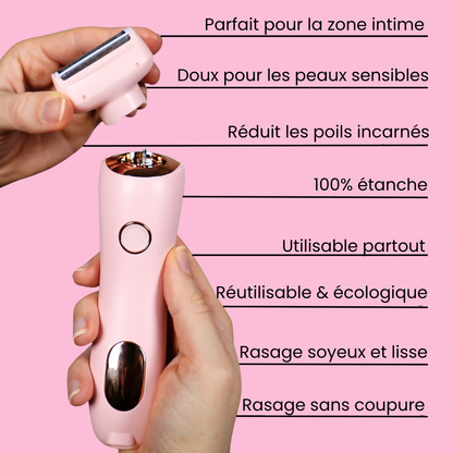 épilateur électrique classique rose